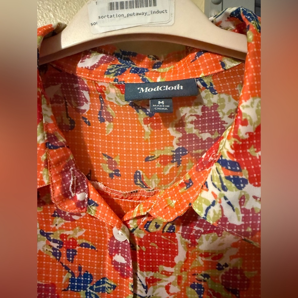 ModCloth Floral Blouse - Picture 3 of 4